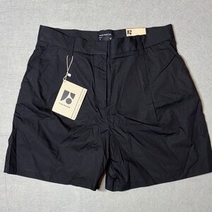 OAK + FORT Black High Waist Women Shorts